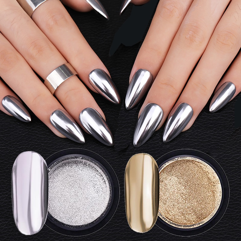 Gold-Silver-Mirror-Powder-Nail-Art-Glitter-Rose-Gold-Champange-UV-Gel-Polish-Chrome-Dust-Metallic Gold-Silver-Mirror-Powder-Nail-Art-Glitter-Rose-Gold-Champange-UV-Gel-Polish-Chrome-Dust-Metallic